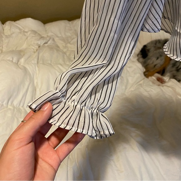 Striped meshlike blouse - Picture 8 of 8